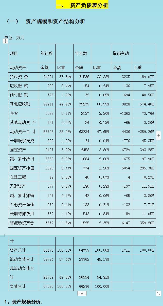 上市公司財務報表(東風股份有限公司報表財務)